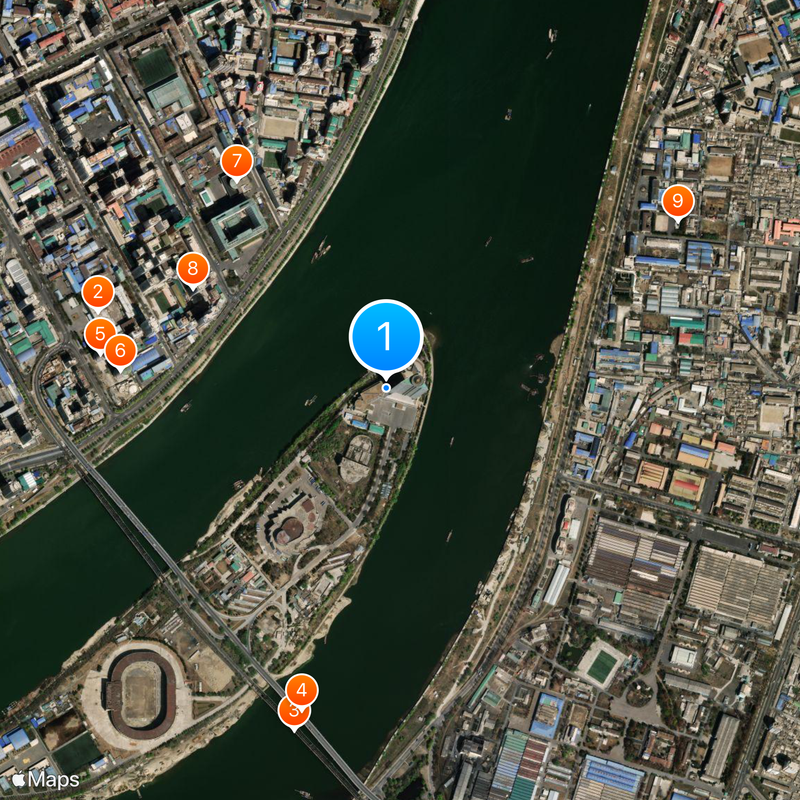 Yanggakdo International Hotel Mapa