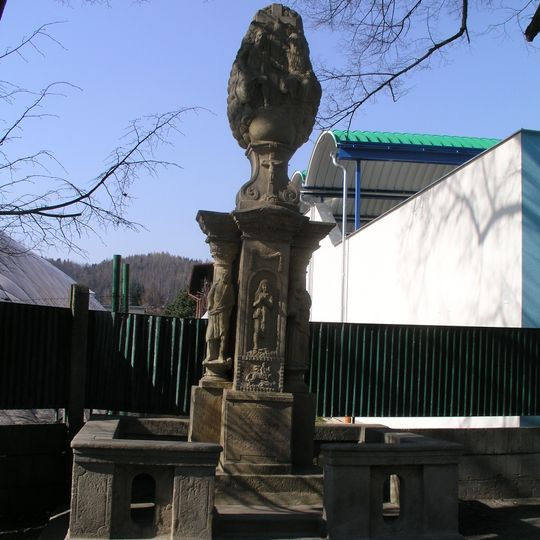 Holy Trinity Column in Běloves