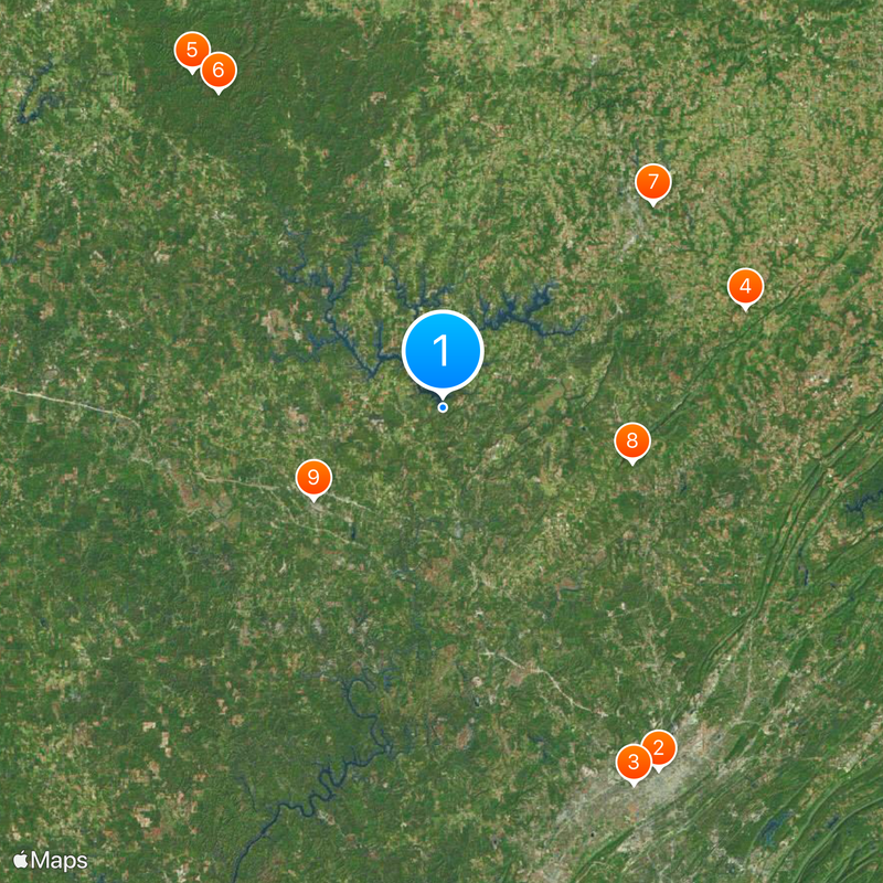 Lewis Smith Lake Map
