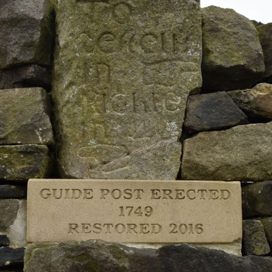 Milestone, E of Cowling, Xrds Pole Road/Buckstone Road