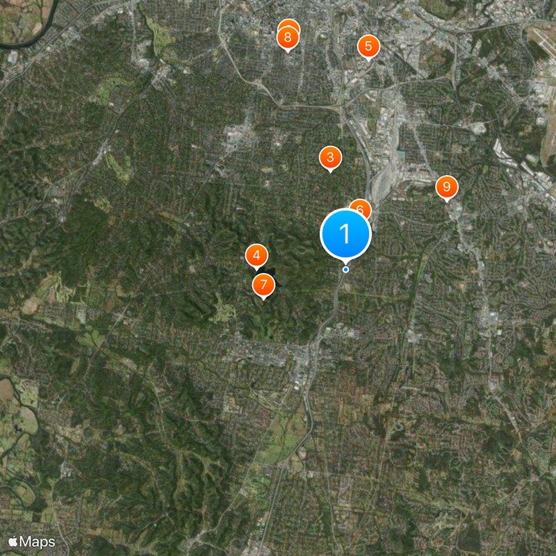 Nathan Bedford Forrest Statue Map