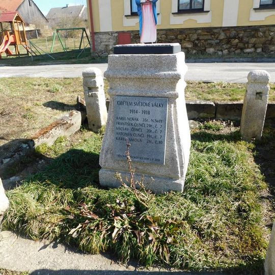 Pamětní deska obětem 1. světové války ve Spělově