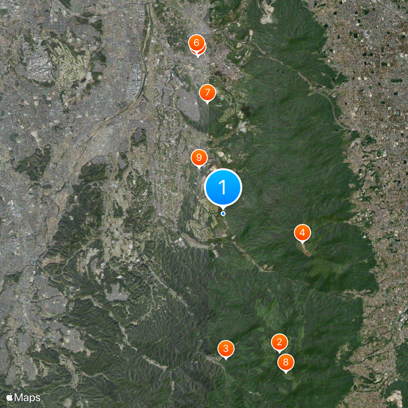 Distrito de Minamikawachi Mapa