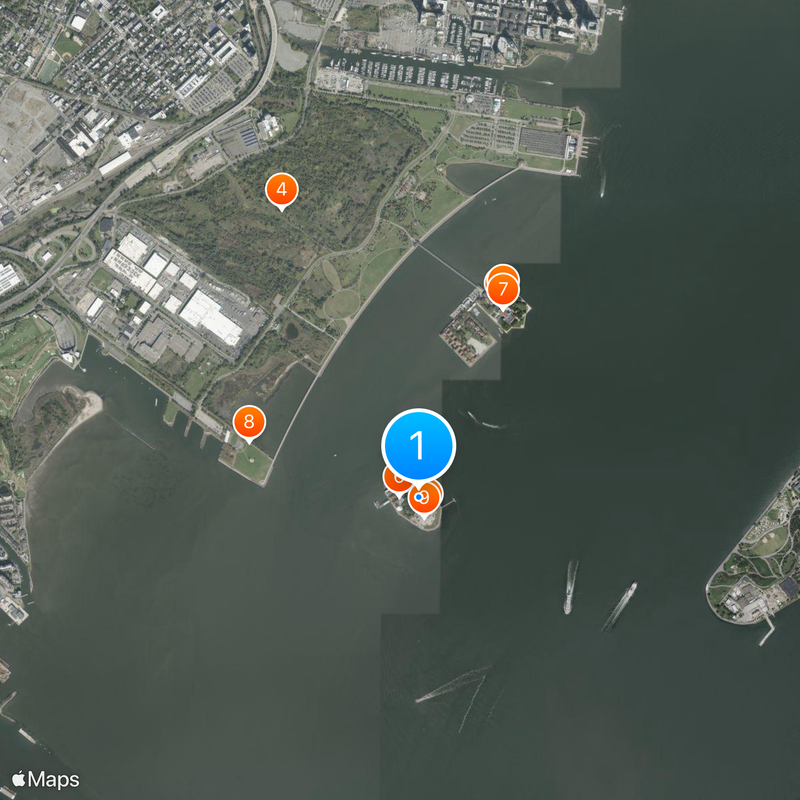 Liberty Island Map