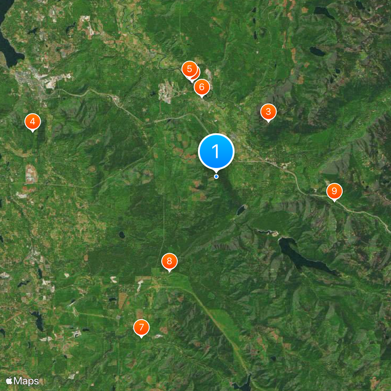 Rattlesnake Mountain Map