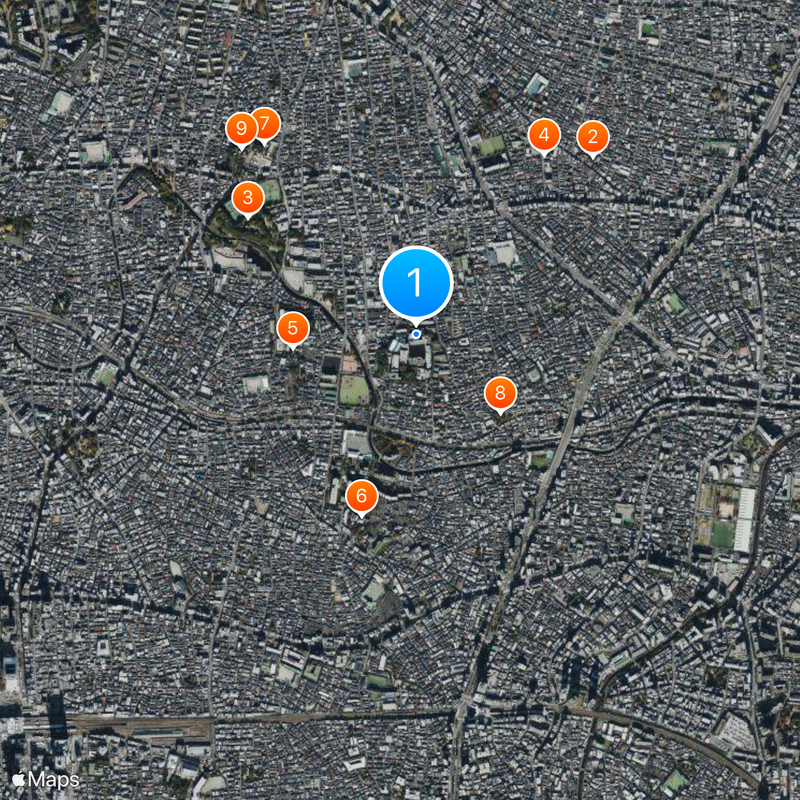 Meijiro Kenshin Junior and Senior High School Map