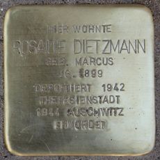 Stolperstein à la mémoire de Rosalie Dietzmann