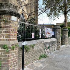 Walls Around Churchyard Of St Peter, With Gates