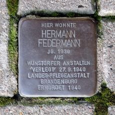 Stolperstein à la mémoire de Hermann Federmann