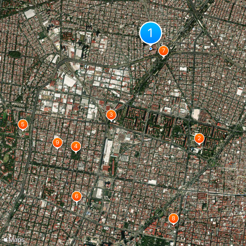 Centro Médico Nacional La Raza Map