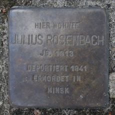 Stolperstein dedicated to Julius Rosenbach