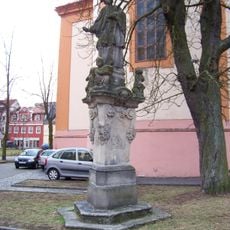 Statue of John of Nepomuk at Růžové náměstí in Sokolov