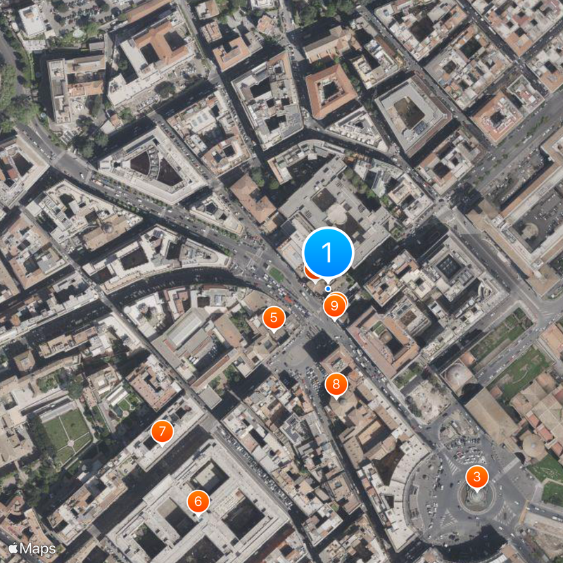 Chiesa di Santa Maria della Vittoria Mappa