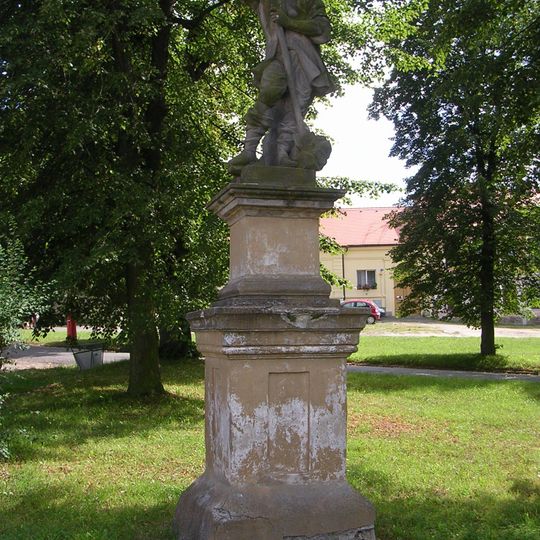 Statue of Saint Isidore in Prčice, Vítkovo náměstí