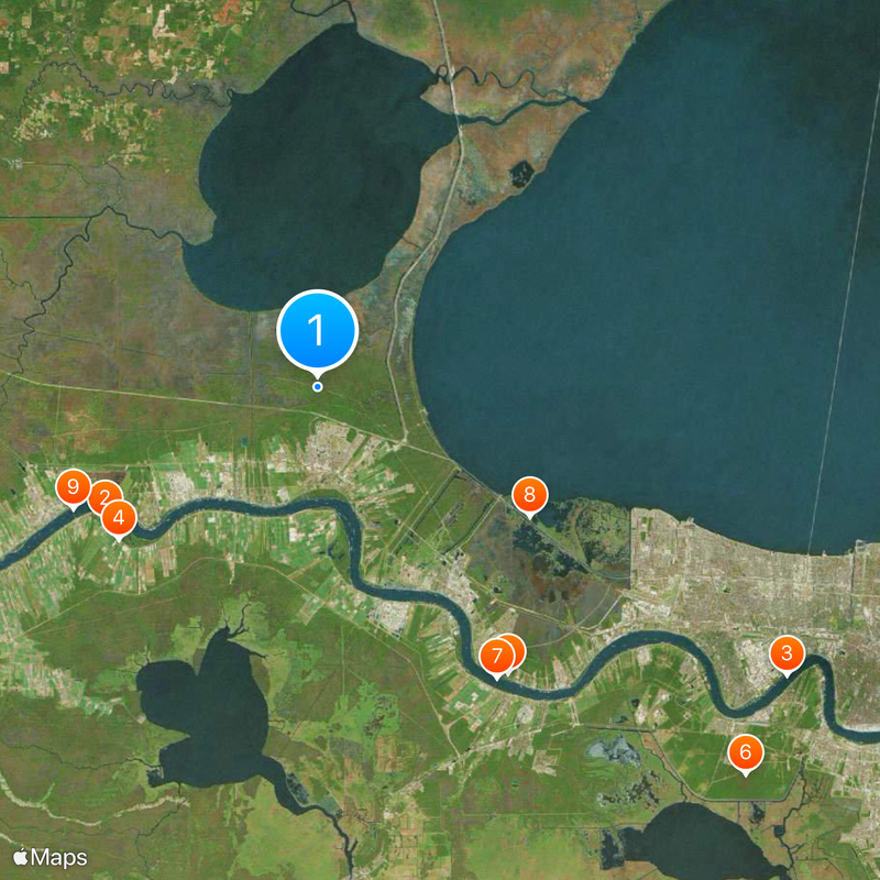 St. John the Baptist Parish Map