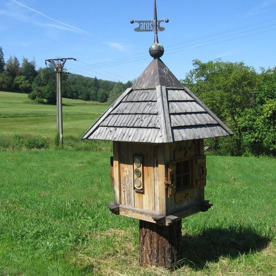 Meteorologický sloupek ve středu Cítkova