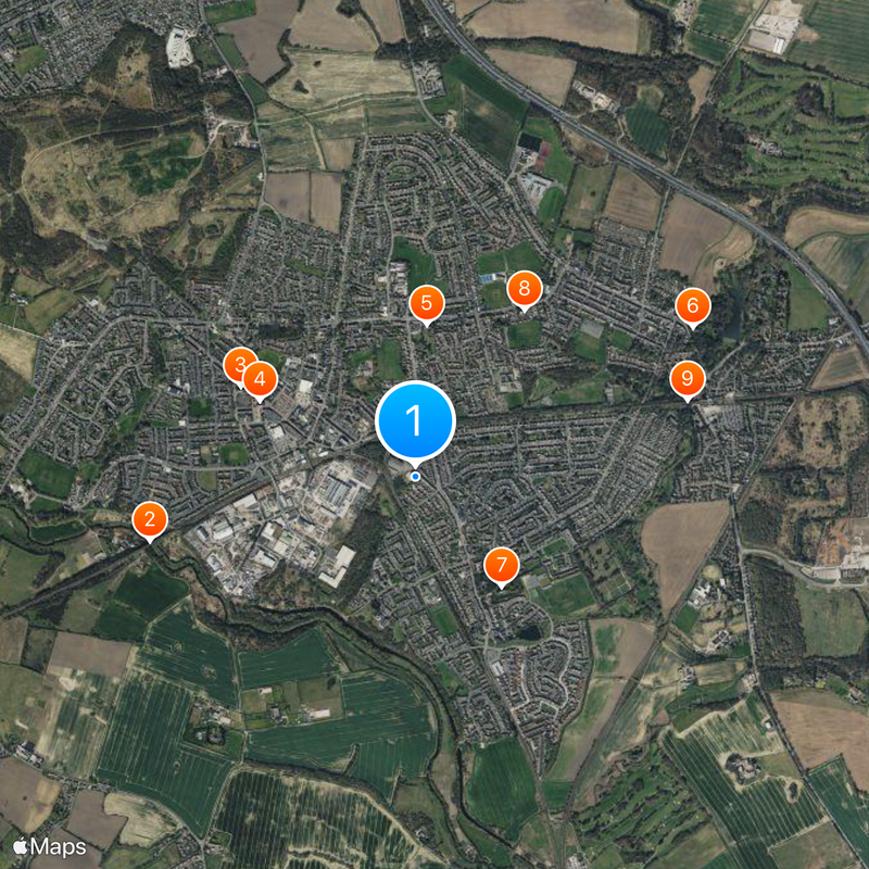 Newton-le-Willows Carte