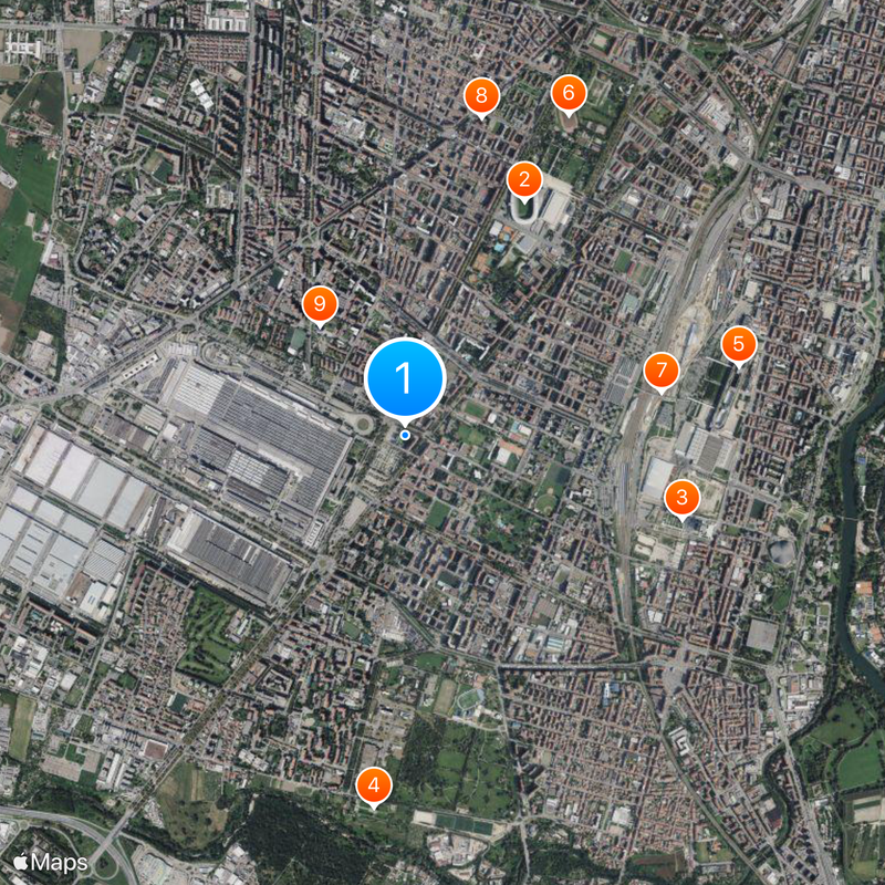 Fiat Mirafiori Map