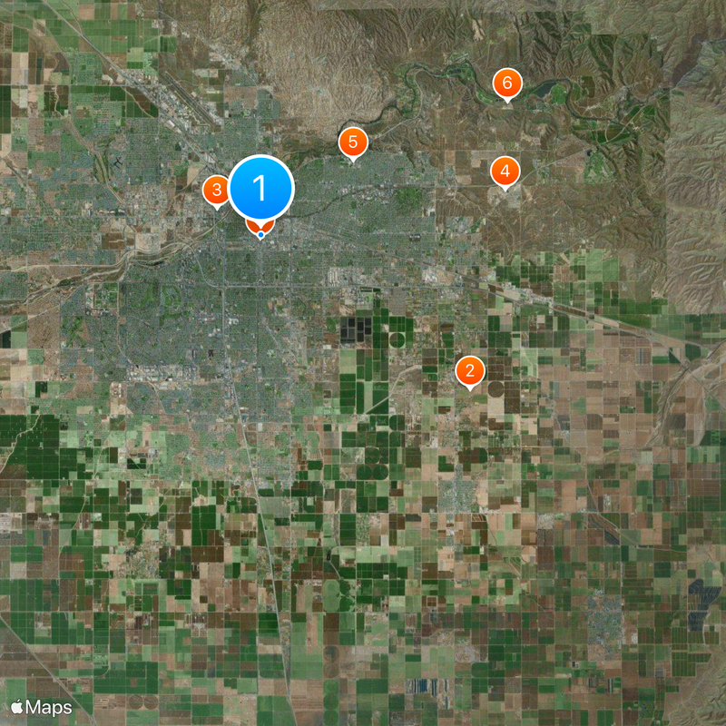 Bakersfield Mapa