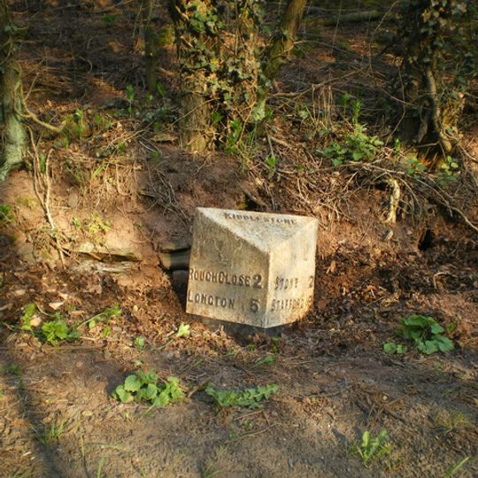 Milepost, near Moddershall