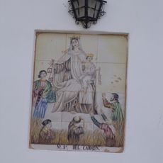 Ceramic panel of Our Lady of Mount Carmel