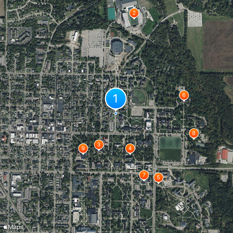 Miami University Map