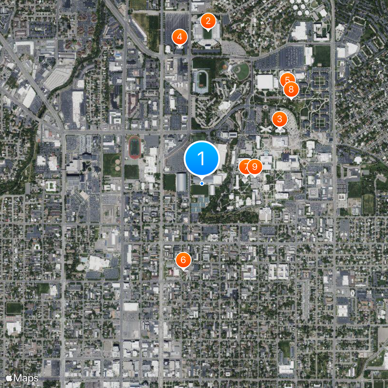 BYU Cougars Map