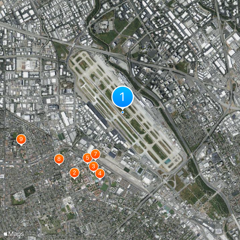 San Jose International Airport Map