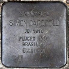 Stolperstein dedicated to Simon Bardfeld