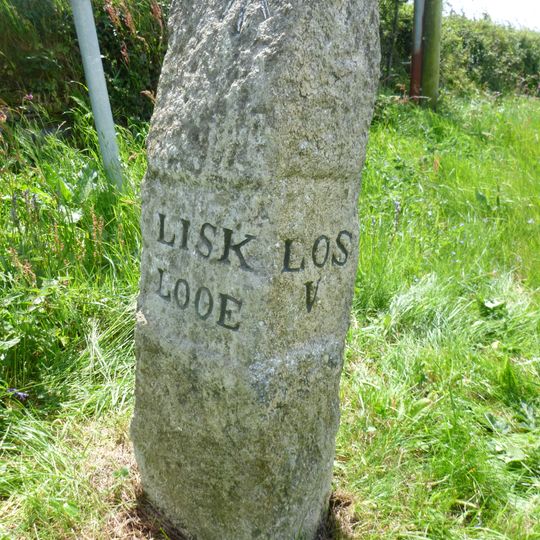 Guide Post 250 Metres North Of Trevalfry Farm