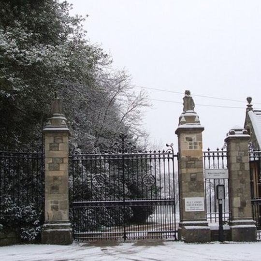 Entrance Gates And Piers On Dancers Hill Road At Bentley Heath Lodge