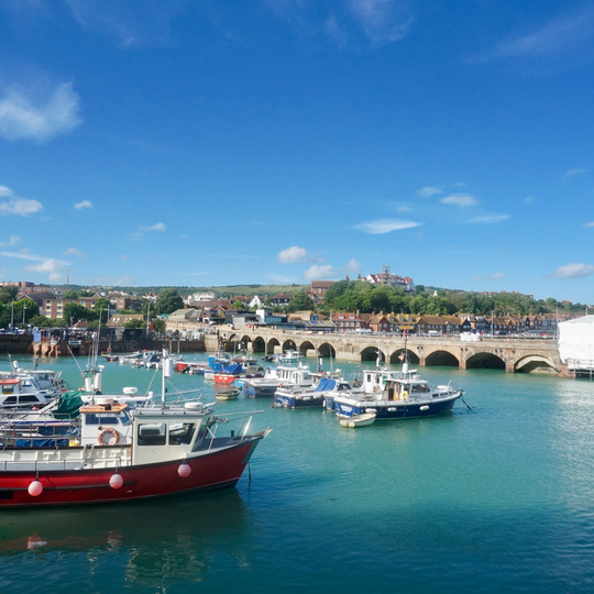 Folkestone Harbour Viaduct And Swing Bridge