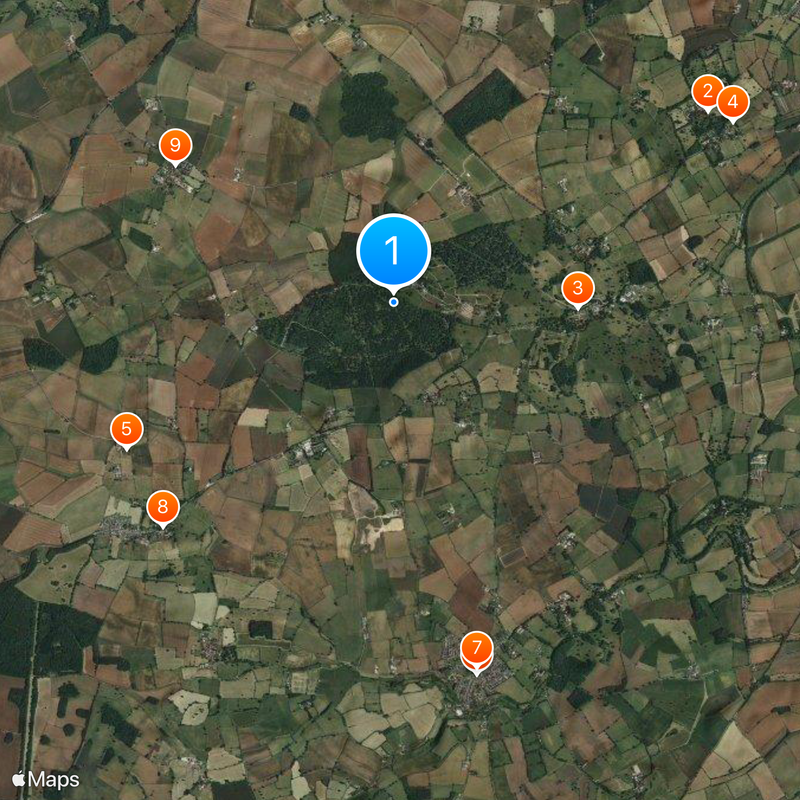 Westonbirt National Aboretum Mappa