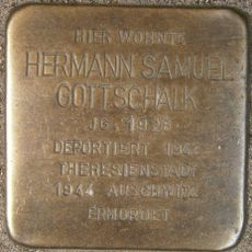 Stolperstein dedicated to Hermann Samuel Gottschalk