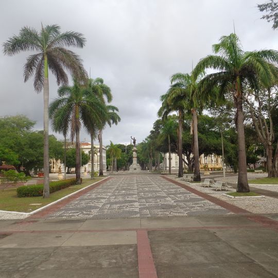 Kaiserliche Palmen der Plätze Fausto Cardoso und Olímpio Campos