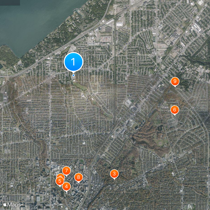 Glenville High School Map