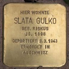 Stolperstein à la mémoire de Slata Gulko