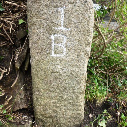 Milestone, St Anne`s Chapel, S of Dunmere bridge, opp. S end of car park of Borough Arms PH