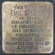 Stolperstein en memoria de Emil Specht