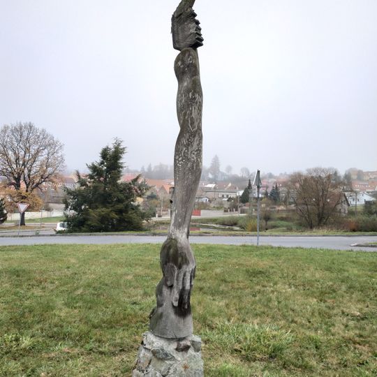 Plastika v Nepomuku v ulici U Pošty