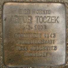 Stolperstein dedicated to Artur Toczek