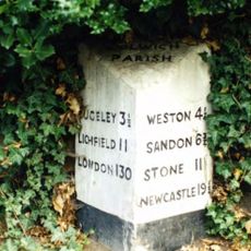 Milepost, Little Haywood village