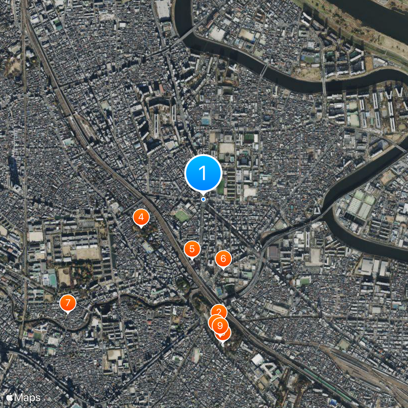 Ōji, Kita, Tokyo Map