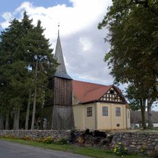 Kościół ewangelicki, ob. rzym.-kat. Św. Trójcy, wieża drewn. XVIII