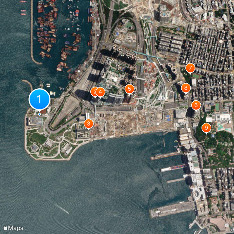 Hong Kong Palace Museum Mappa