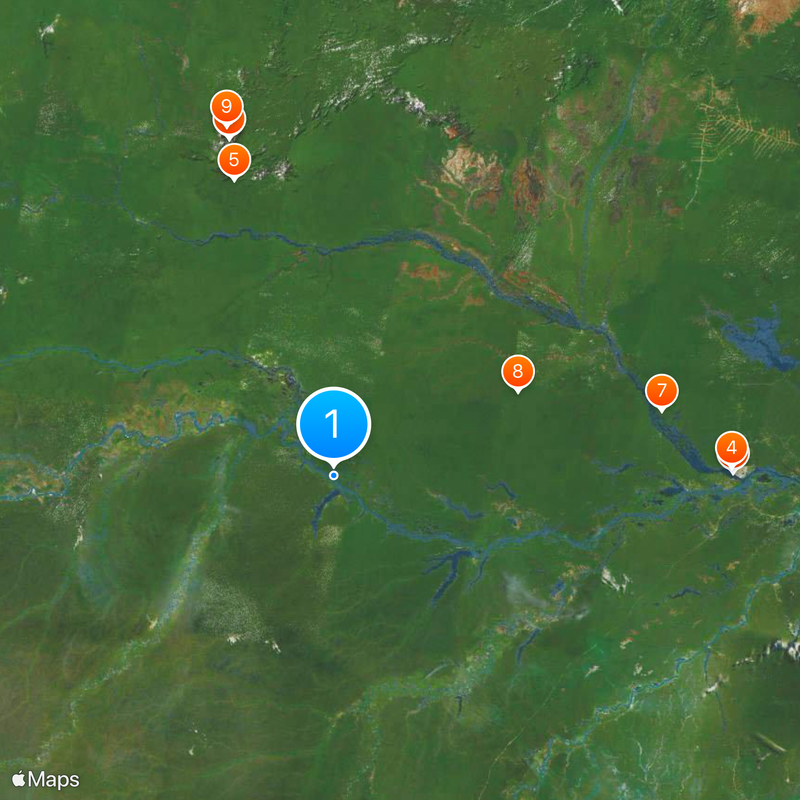 Japurá River Map