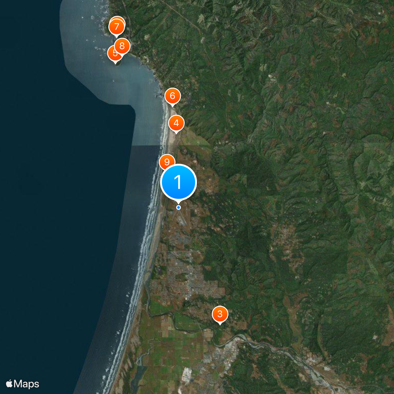 Arcata-Eureka Airport Map