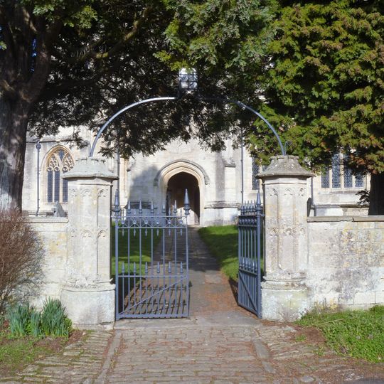Gate Piers And Gates To South Entrance To Churchyard Of Church Of St Mary