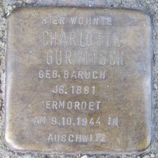 Stolperstein dedicated to Charlotte Gurwitsch