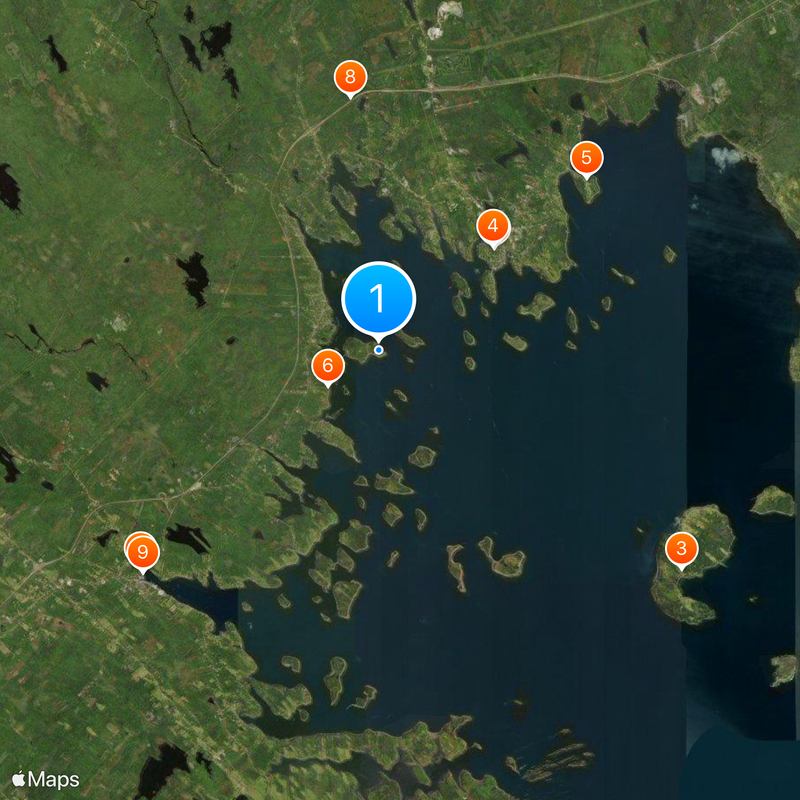Oak Island Map